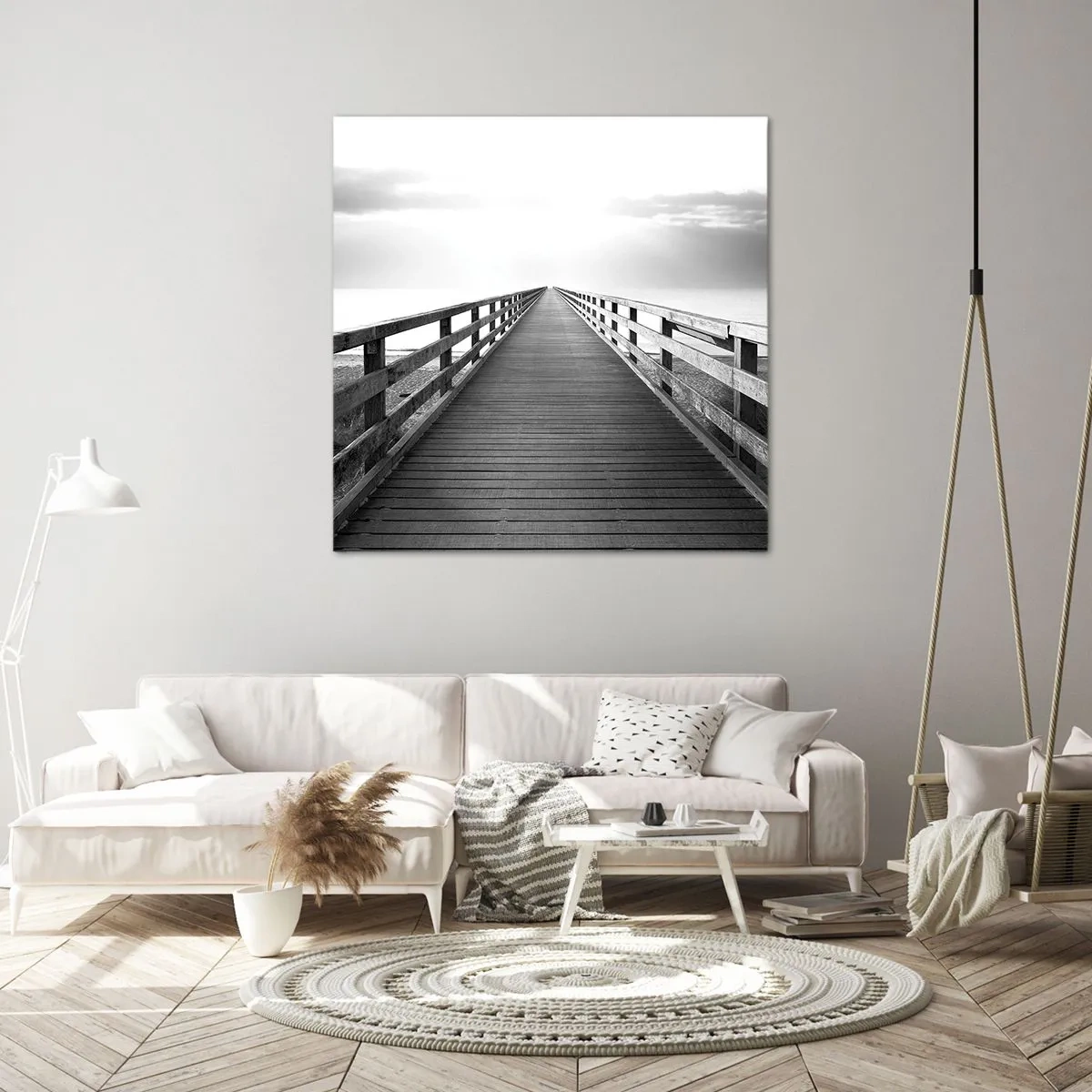 Canvastavla - Bild på duk - Ut i det oändliga... - 60x60 cm