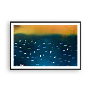 Affisch i svart ram - Ett semesterspel - 91x61 cm