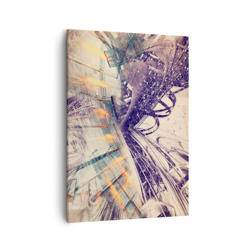 Canvastavla - Bild på duk - Med hög fart - 50x70 cm