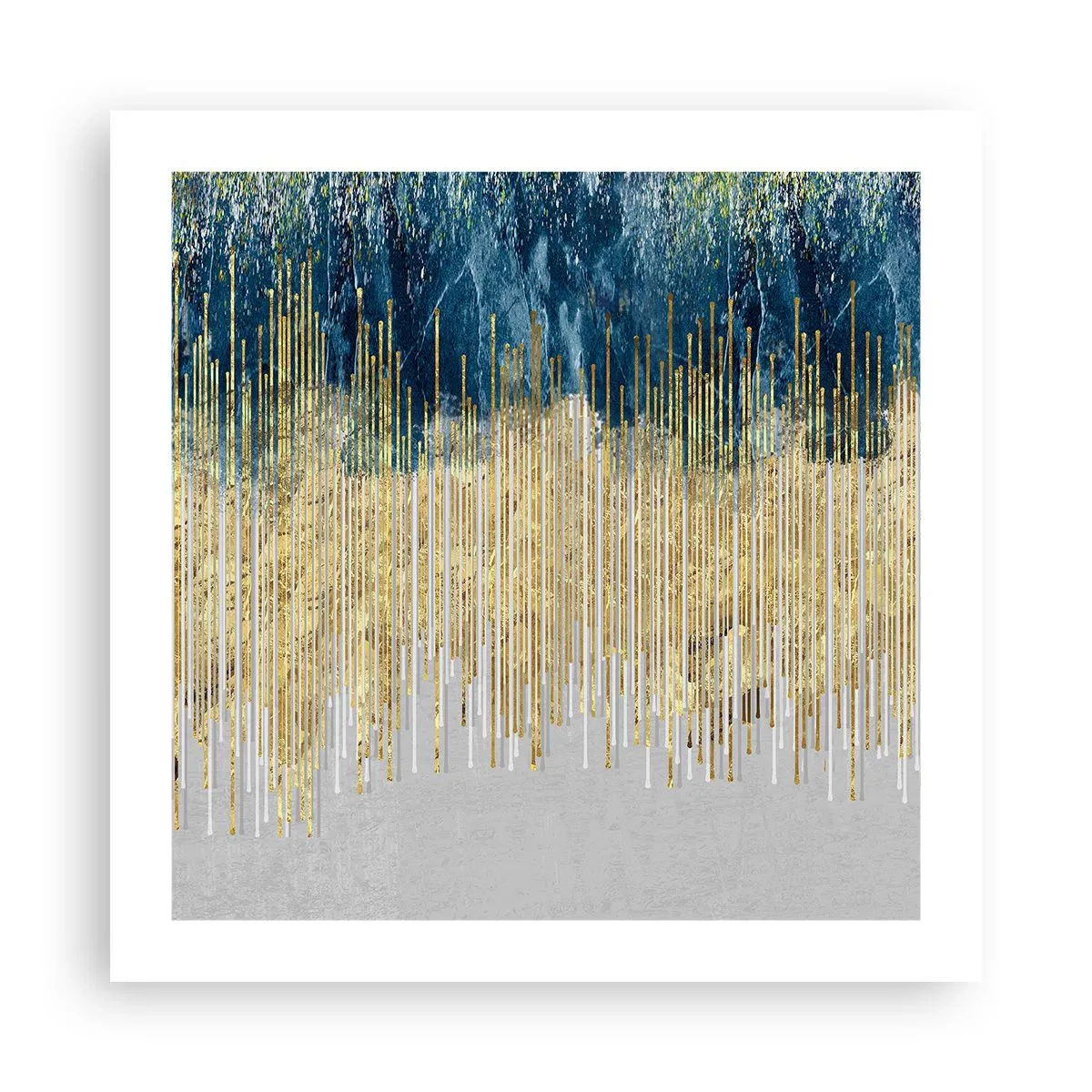 Affisch - Förgylld gräns - 50x50 cm