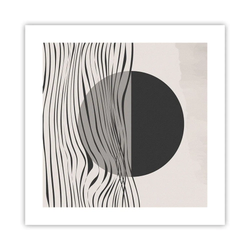 Affisch - Halvdan komposition - 40x40 cm