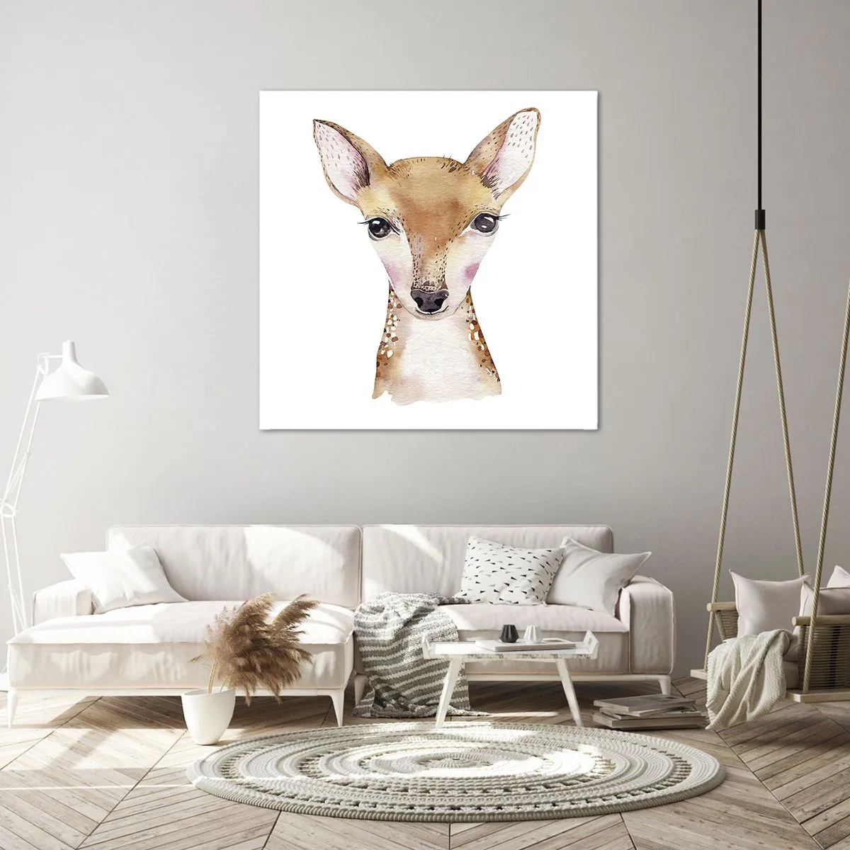 Canvastavla - Bild på duk - Oskuldens natur - 70x70 cm