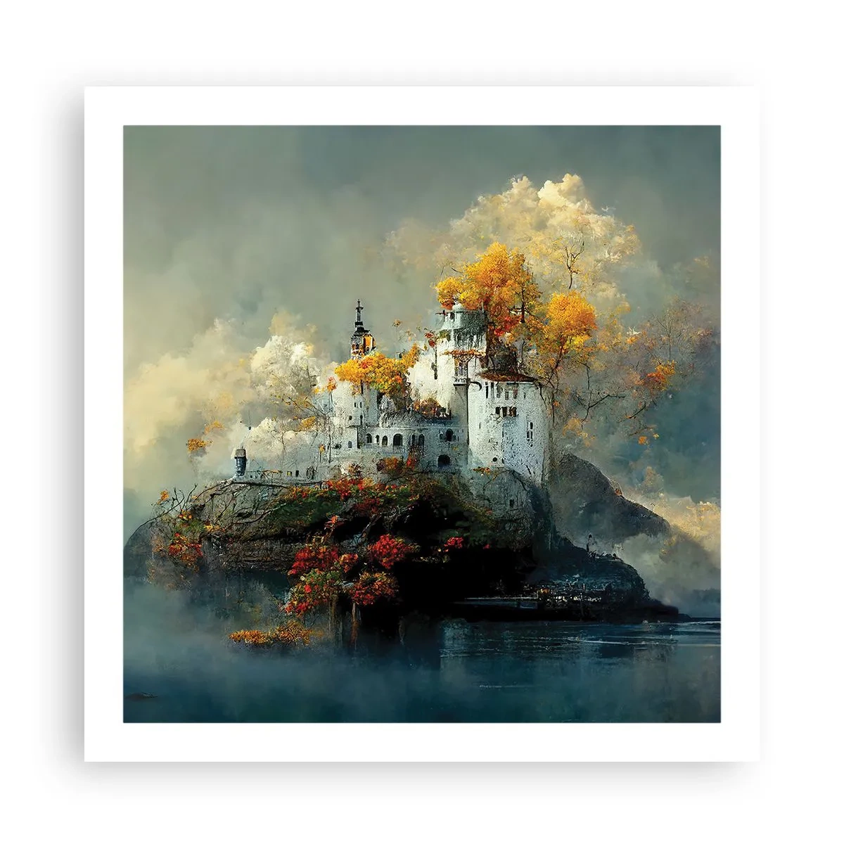 Affisch - Början på en romantisk historia - 60x60 cm