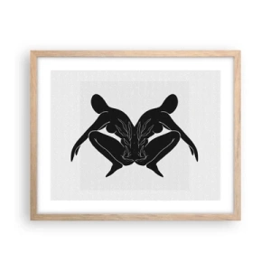 Affisch i ram av ljusek - En delad själ - 50x40 cm