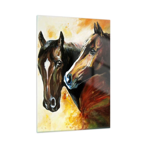Glastavla - Bild på glas - Dubbelt så mycket charm - 50x70 cm