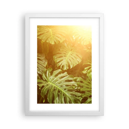 Affisch i vit ram - Beträda grönskan... - 30x40 cm