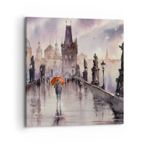 Canvastavla - Bild på duk - Människor förändras inte - 70x70 cm