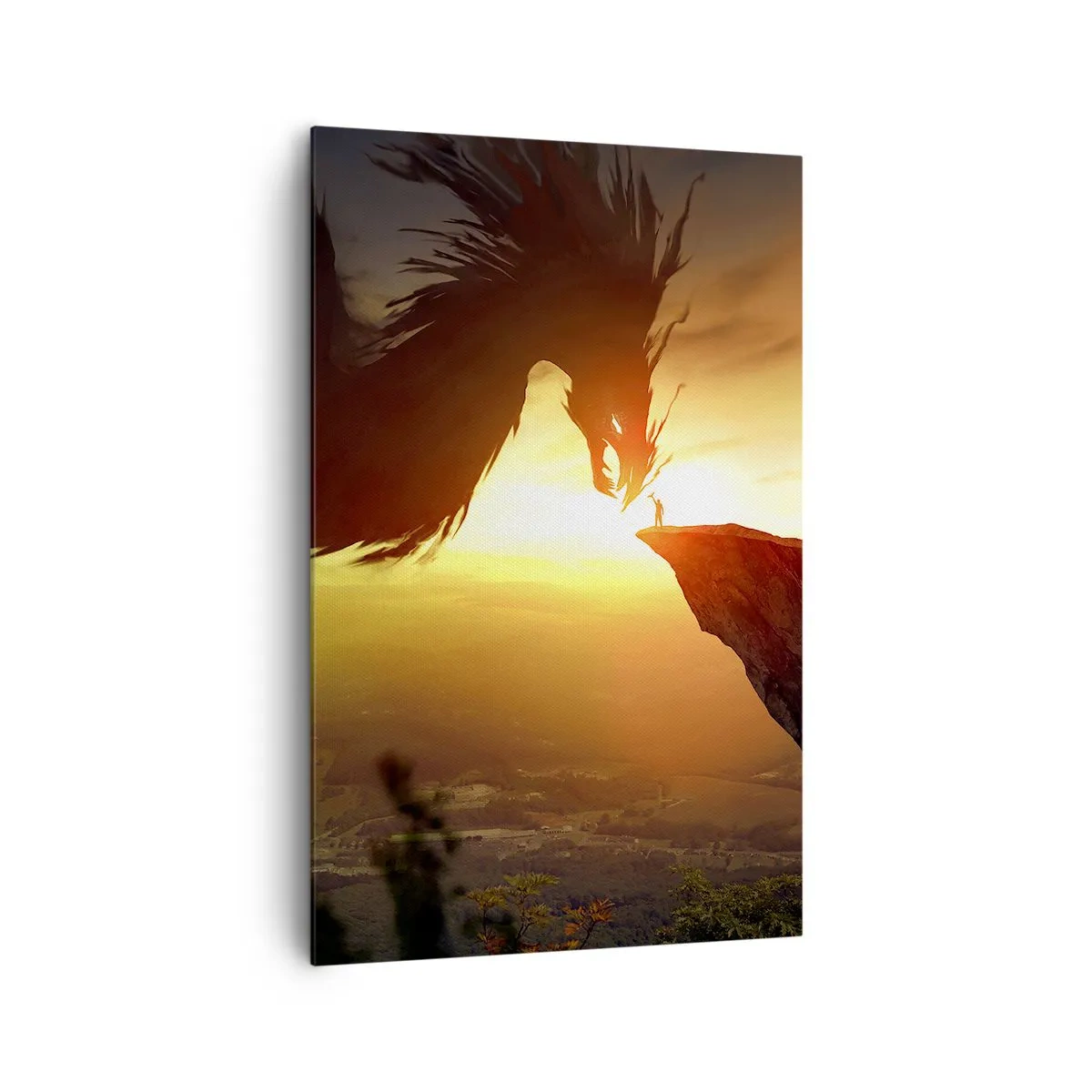 Canvastavla - Bild på duk - Drakens tämjare - 80x120 cm