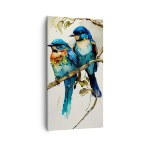 Canvastavla - Bild på duk - Sur? - 55x100 cm