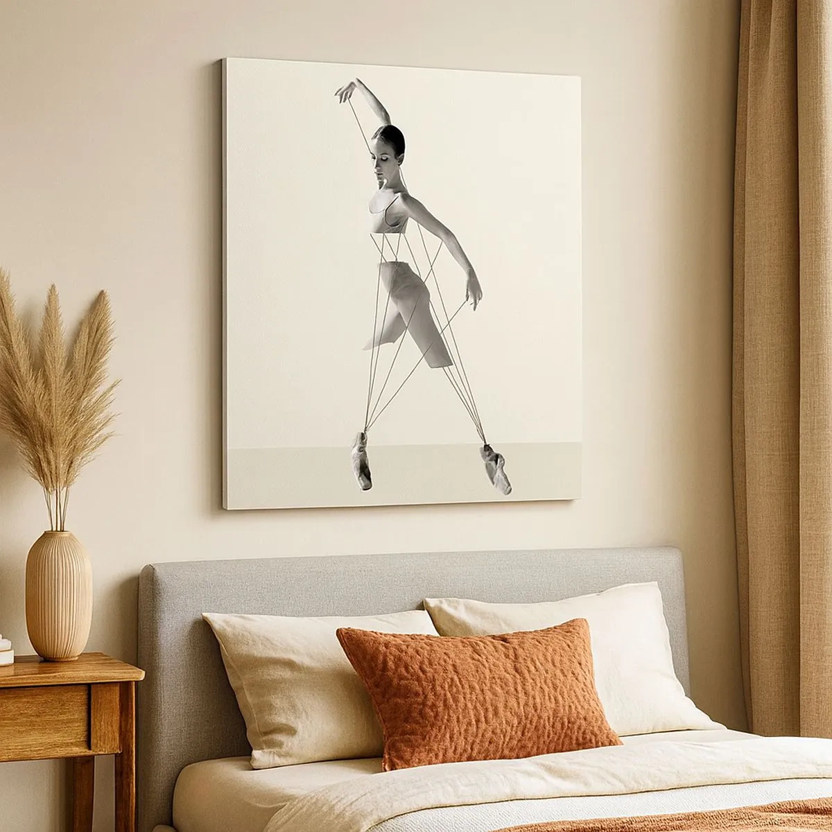 Canvastavla - Bild på duk - I världens teater - 30x30 cm