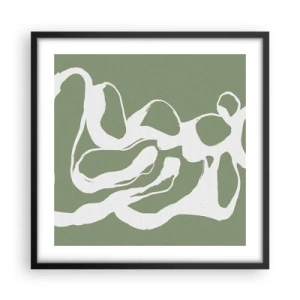 Affisch i svart ram - Rymdens kallelse - 50x50 cm