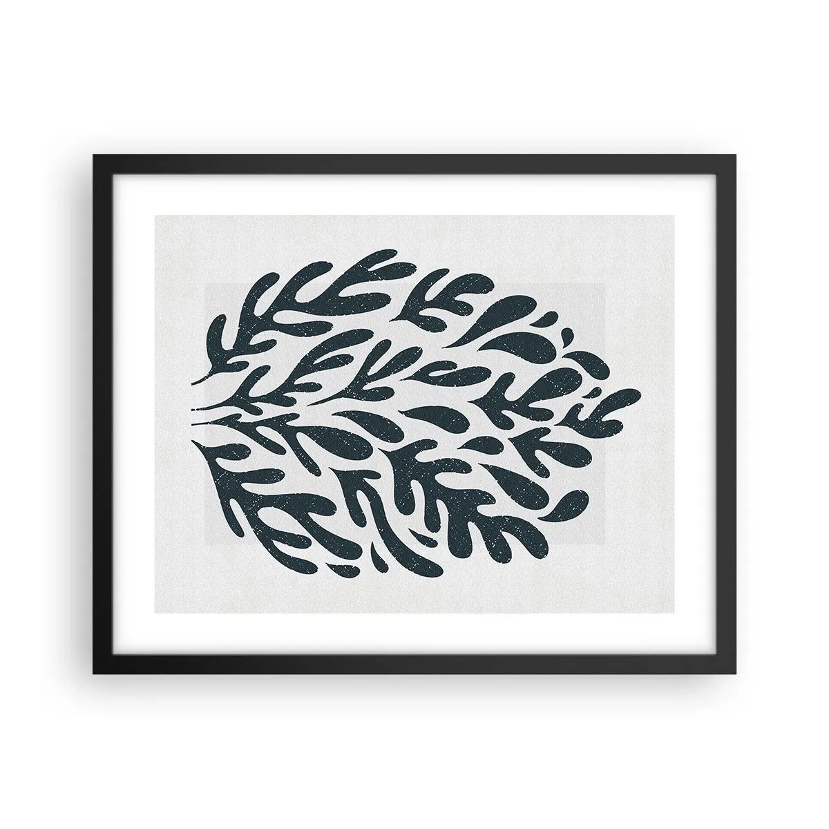 Affisch i svart ram - Naturens former - 50x40 cm