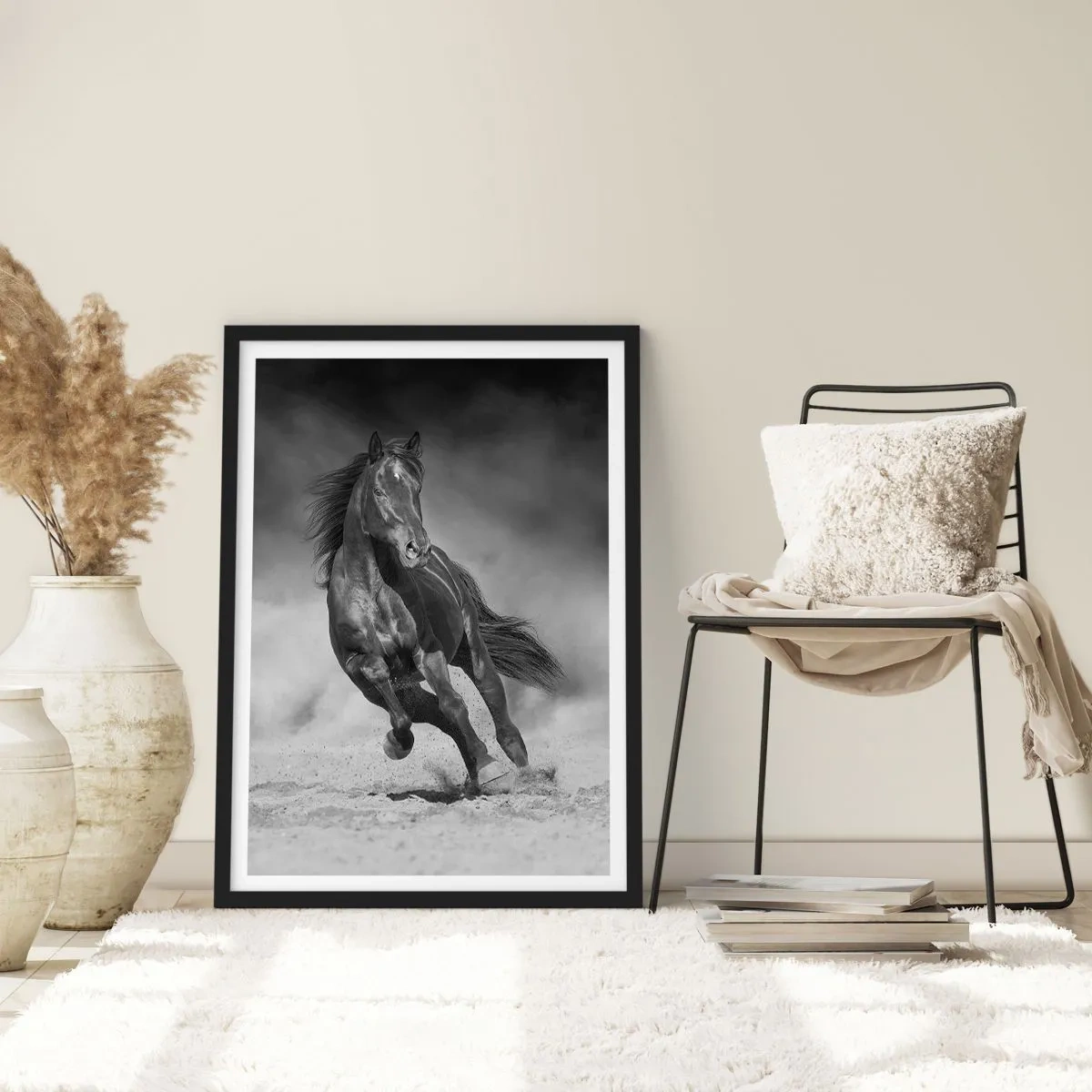 Affisch i svart ram - Värd själva emiren - 70x100 cm