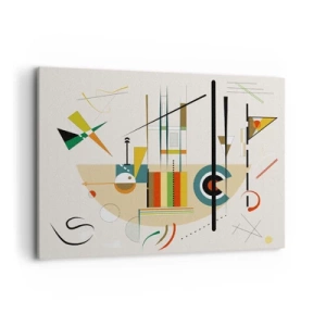 Canvastavla - Bild på duk - Så världen skrattar - 100x70 cm