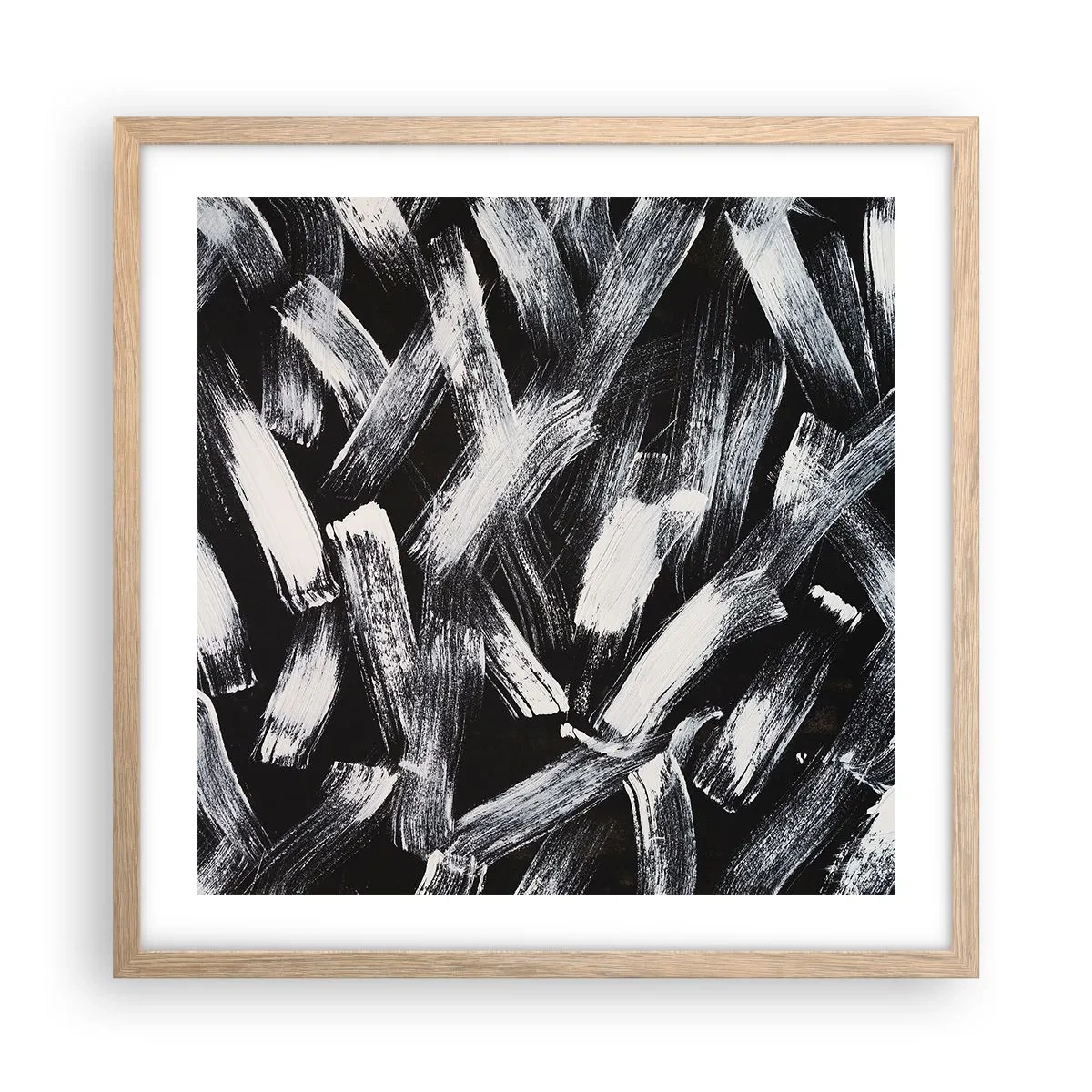 Affisch i ram av ljusek - Abstraktion i industriell anda - 50x50 cm