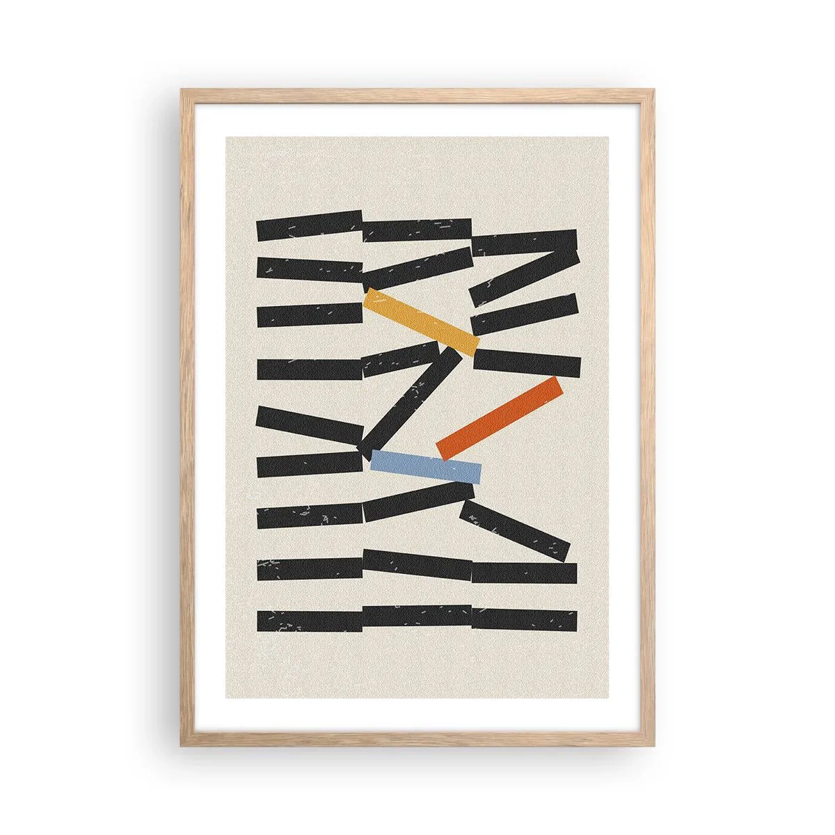 Affisch i ram av ljusek - Domino - komposition - 50x70 cm