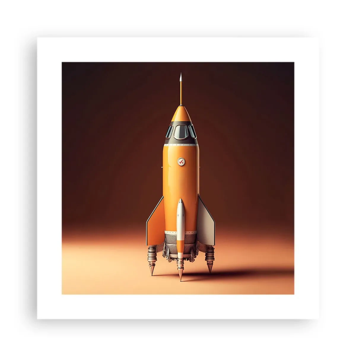 Affisch - Det börjar med en dröm - 40x40 cm