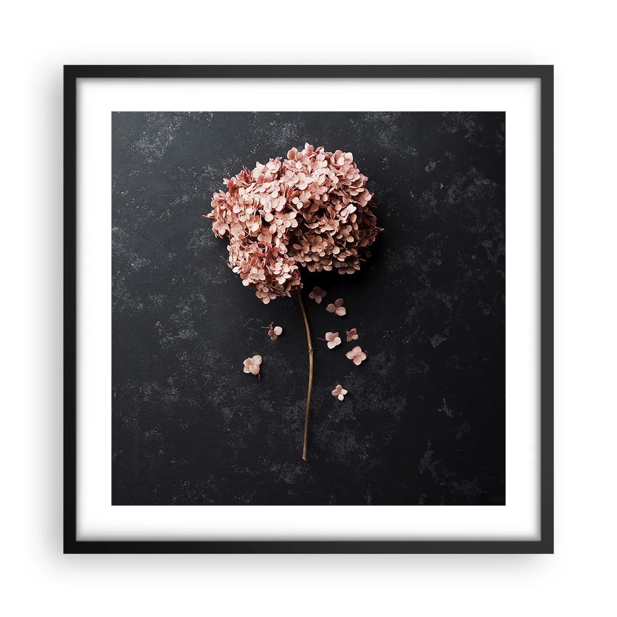 Affisch i svart ram - Ett verkligt romantiskt tecken - 50x50 cm