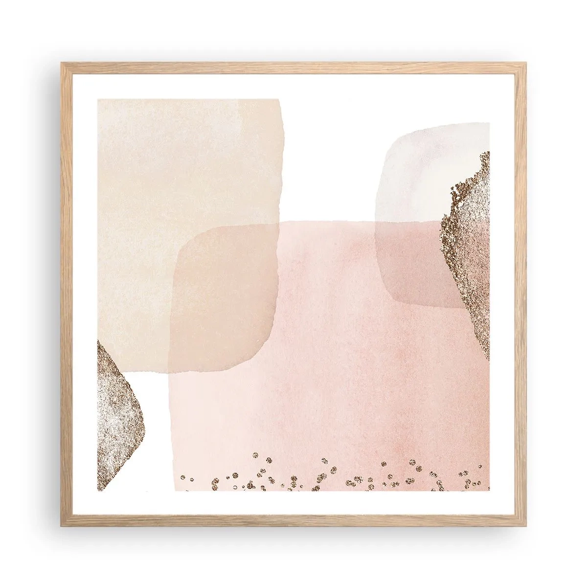 Affisch i ram av ljusek - Titta genom färgen - 60x60 cm