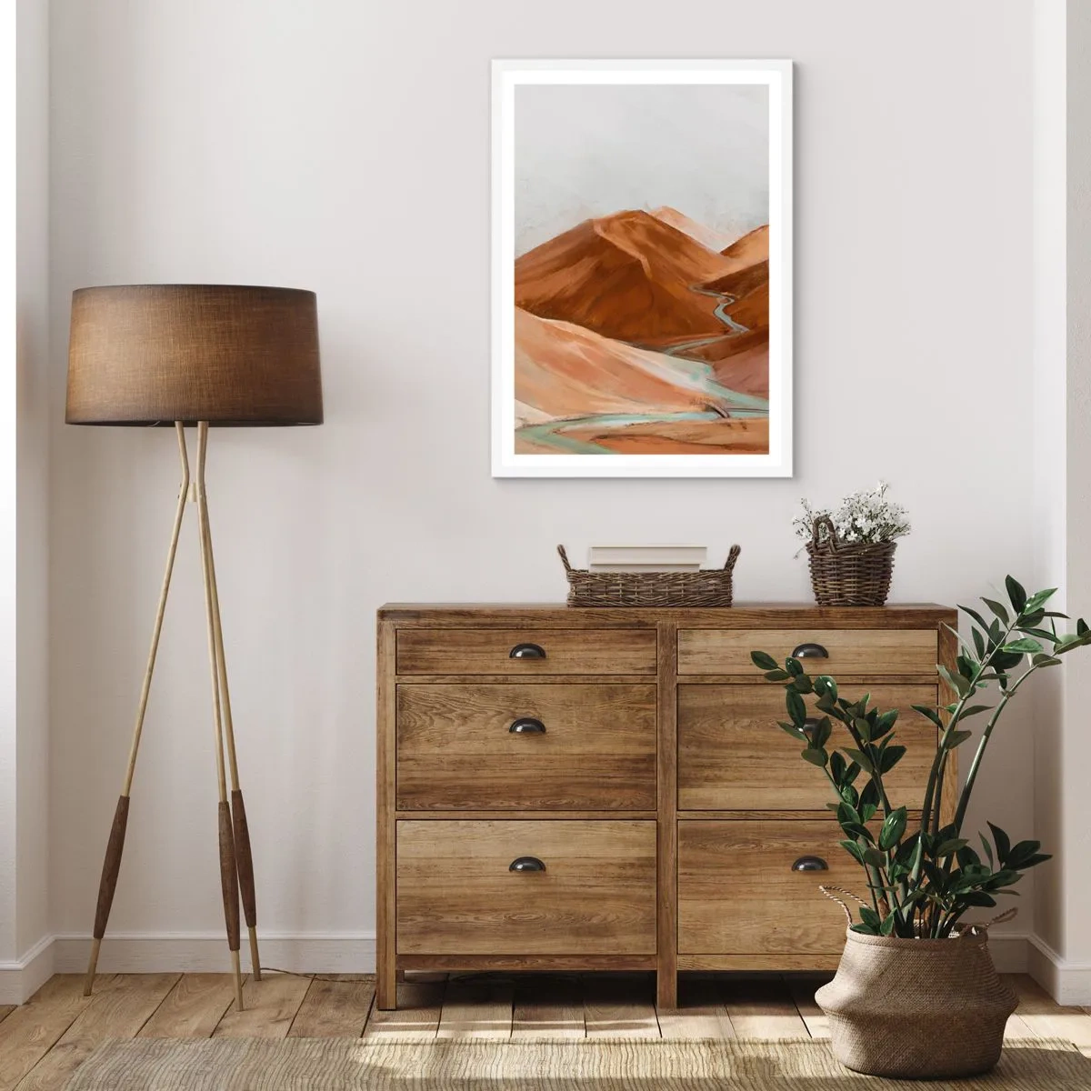 Affisch i vit ram - Till källan - 50x70 cm