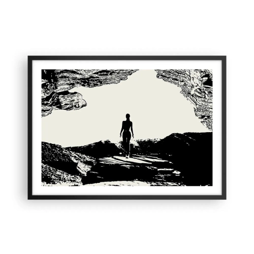 Affisch i svart ram - En ny blick - 70x50 cm
