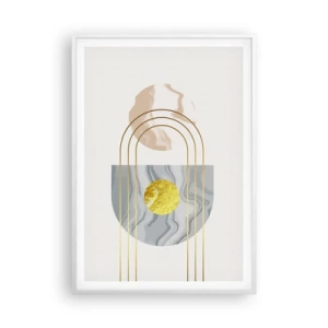 Affisch i vit ram - Ljushet och sken - 70x100 cm