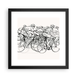 Affisch i svart ram - Lagarbete - 30x30 cm