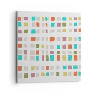 Canvastavla - Bild på duk - Ett okänt spel - 70x70 cm