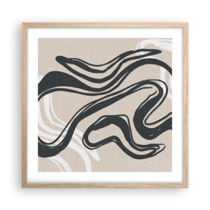 Affisch i ram av ljusek - Mångfaldigt uttryck - 50x50 cm