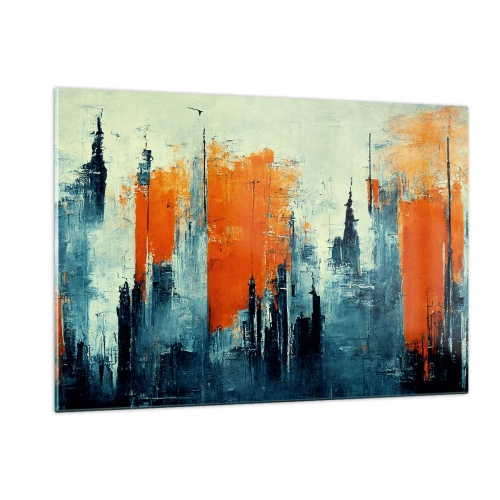 Glastavla - Bild på glas - Modernt landskap - 120x80 cm