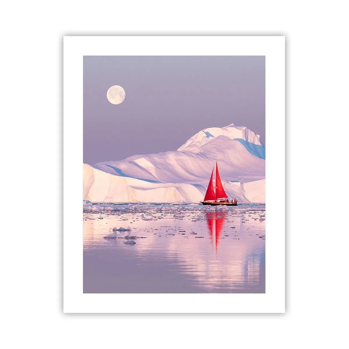 Affisch - Seglens glöd, isens kyla - 40x50 cm