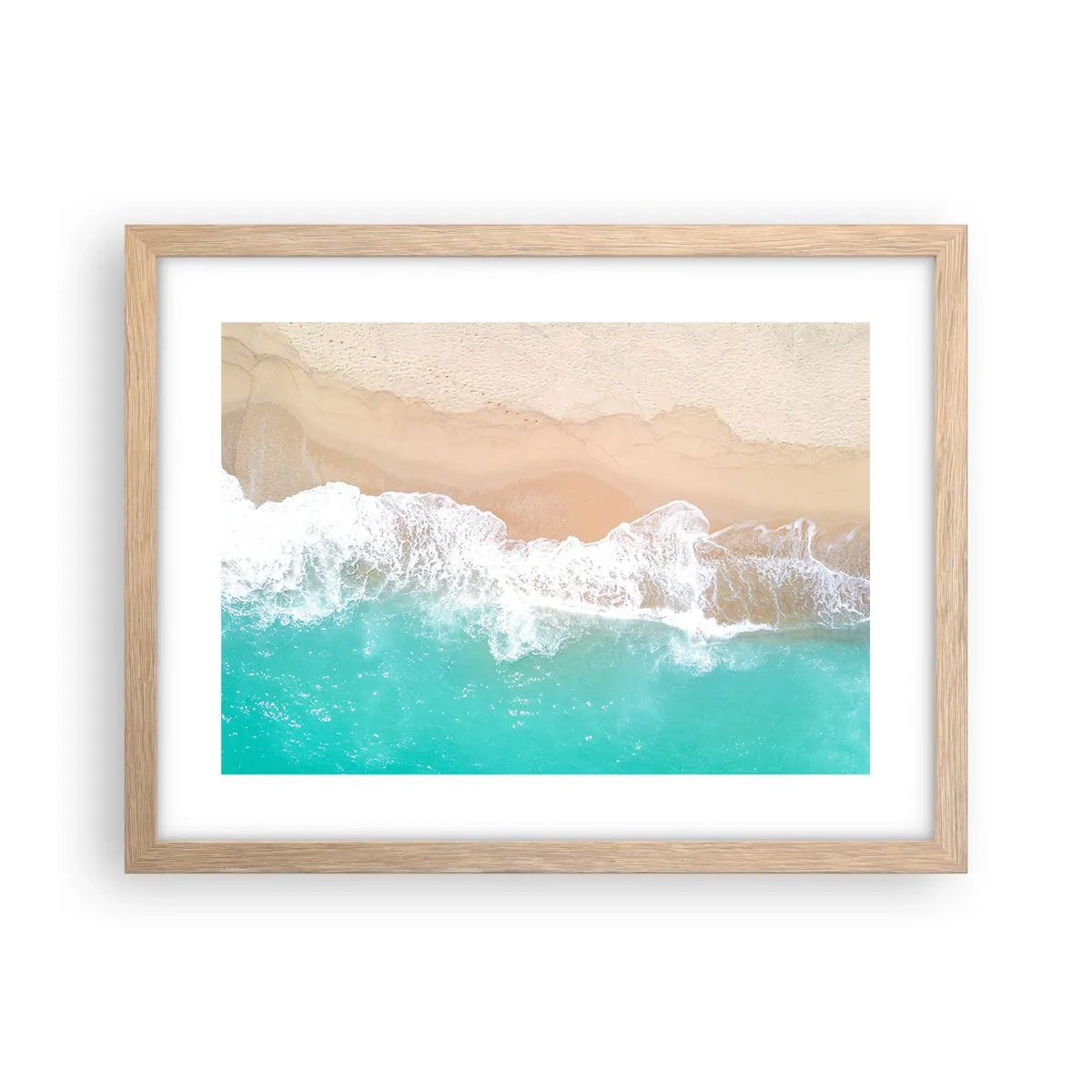 Affisch i ram av ljusek - Smekande beröring - 40x30 cm