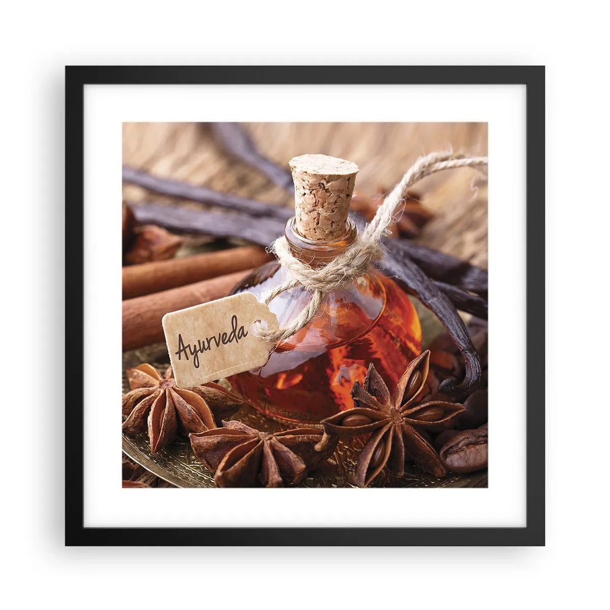 Affisch i svart ram - Mot kroppens och själens enighet - 40x40 cm