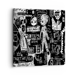 Canvastavla - Bild på duk - Unga själens rättigheter och glädje - 30x30 cm