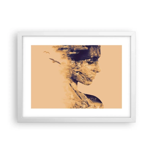 Affisch i vit ram - Skön av naturen - 40x30 cm