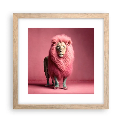 Affisch i ram av ljusek - Och du är inte längre rädd - 30x30 cm