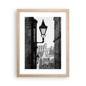 Affisch i ram av ljusek - Historia från Edinburgh - 30x40 cm