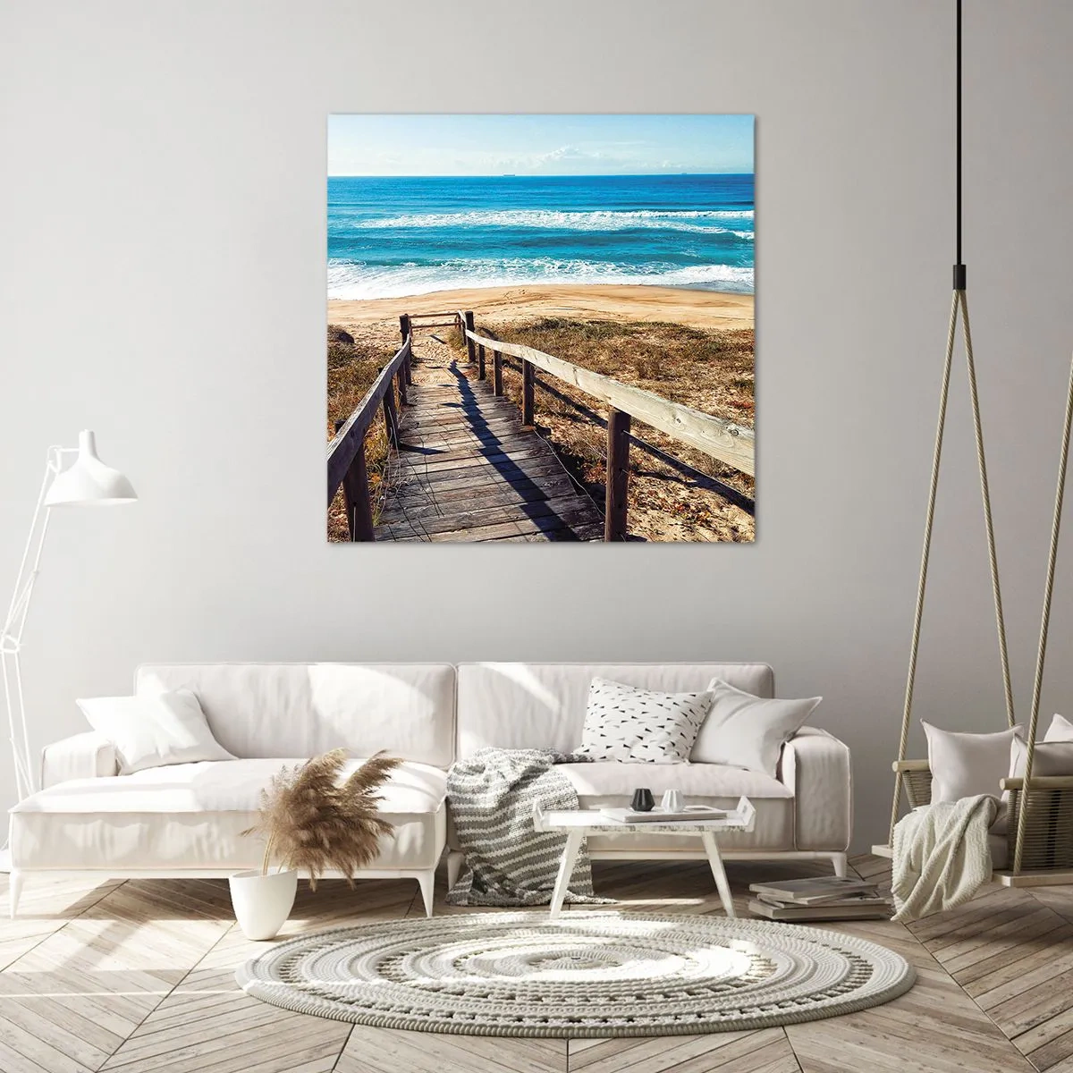 Canvastavla - Bild på duk - Spring! - 70x70 cm