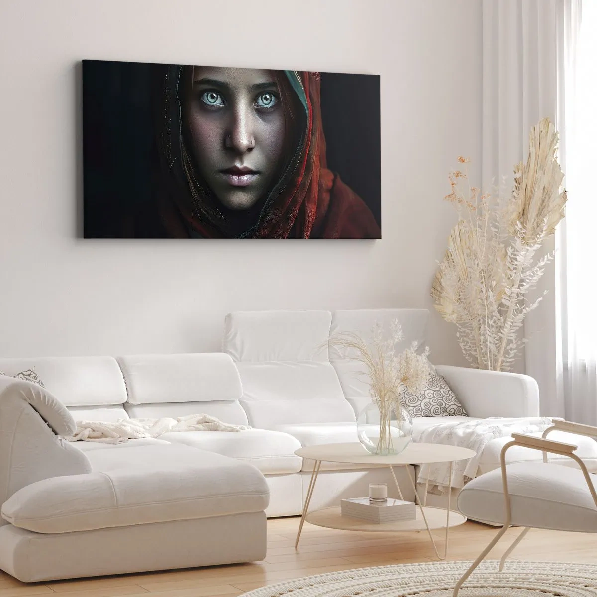 Canvastavla - Bild på duk - Östlig prinsessa - 100x40 cm
