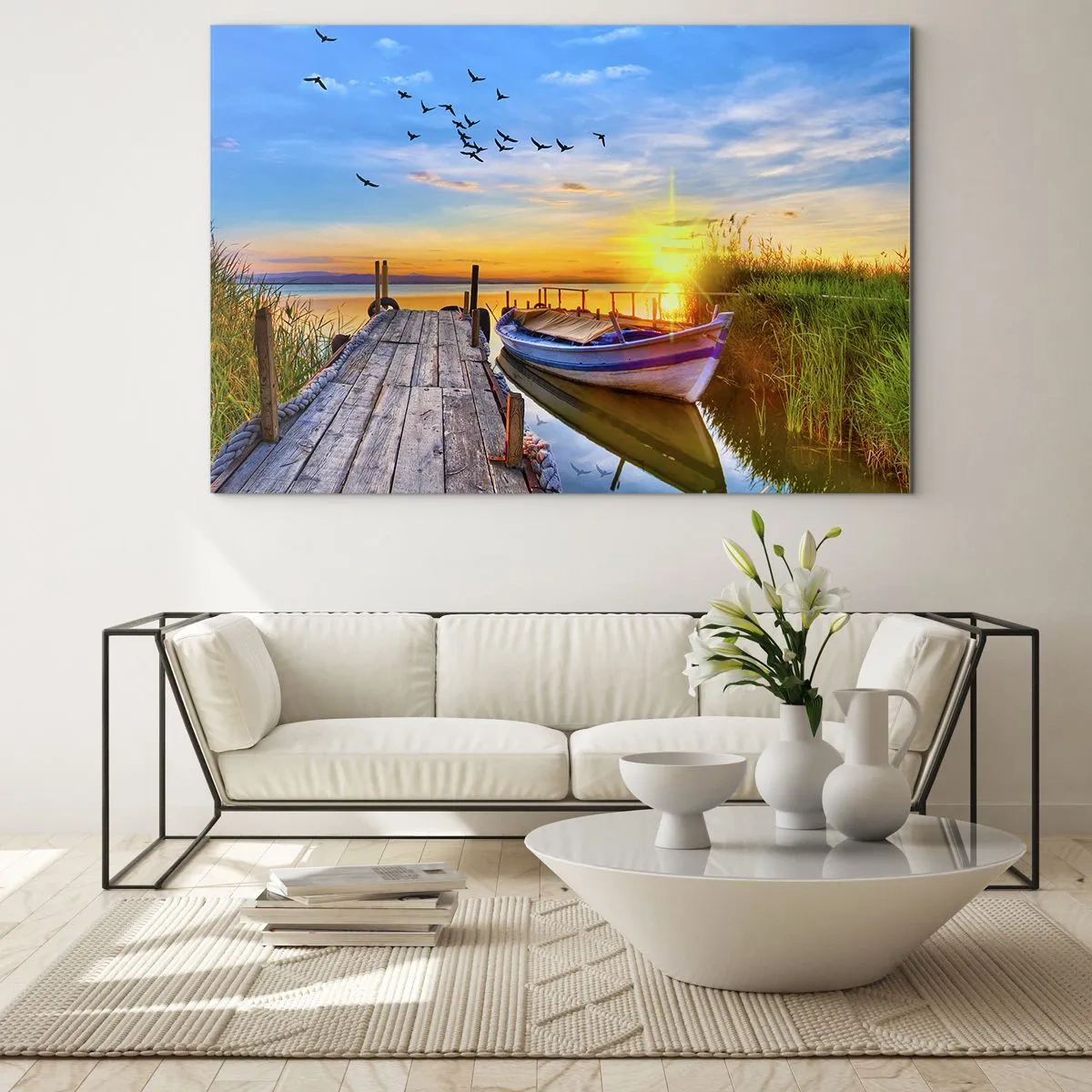 Glastavla - Bild på glas - Adjö, vi ses imorgon - 120x80 cm