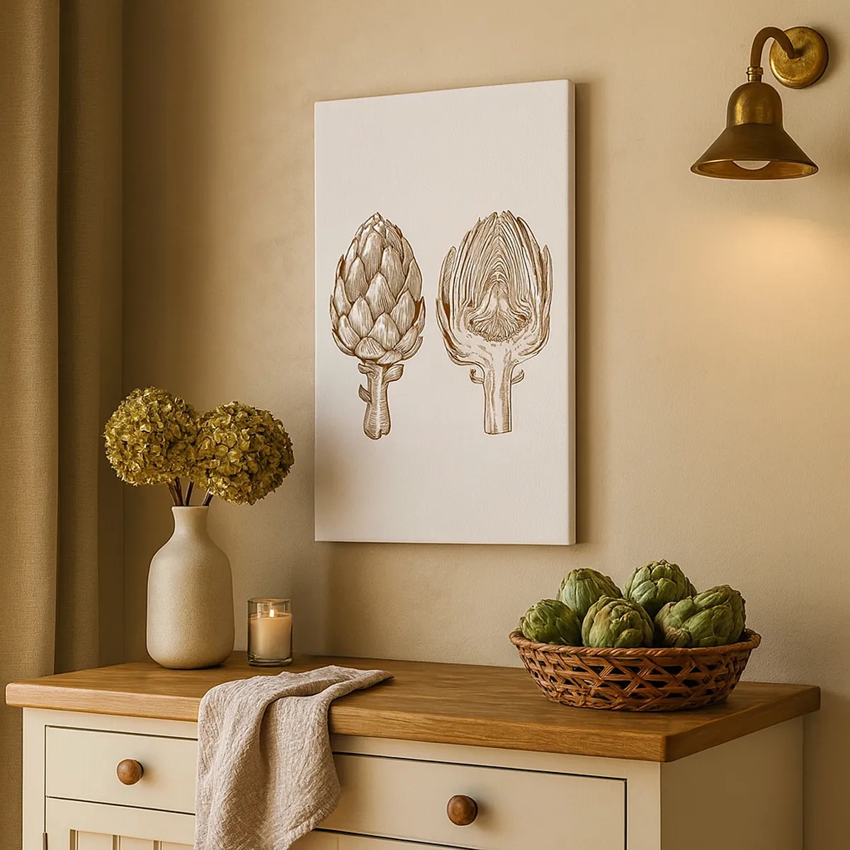 Canvastavla - Bild på duk - Anatomilektion - 50x70 cm