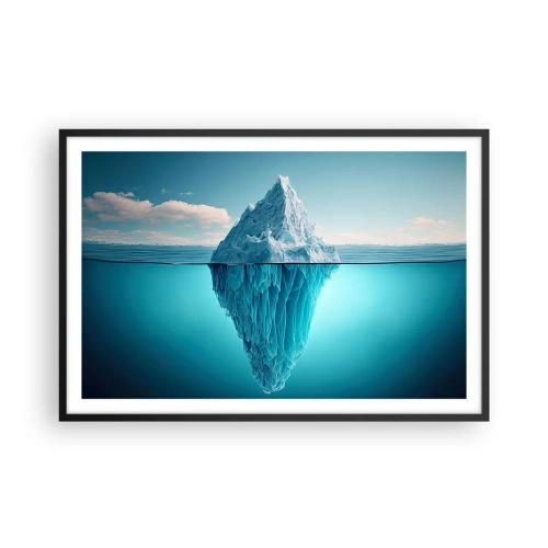 Affisch i svart ram - Isdrottning - 91x61 cm