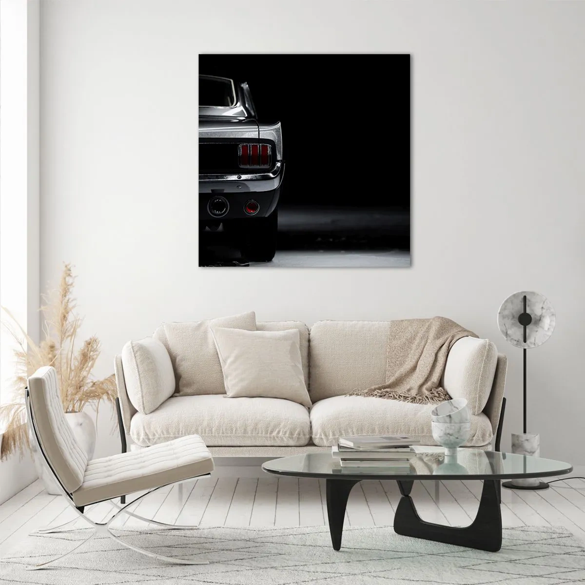 Glastavla - Bild på glas - Klassisk charm - 50x50 cm