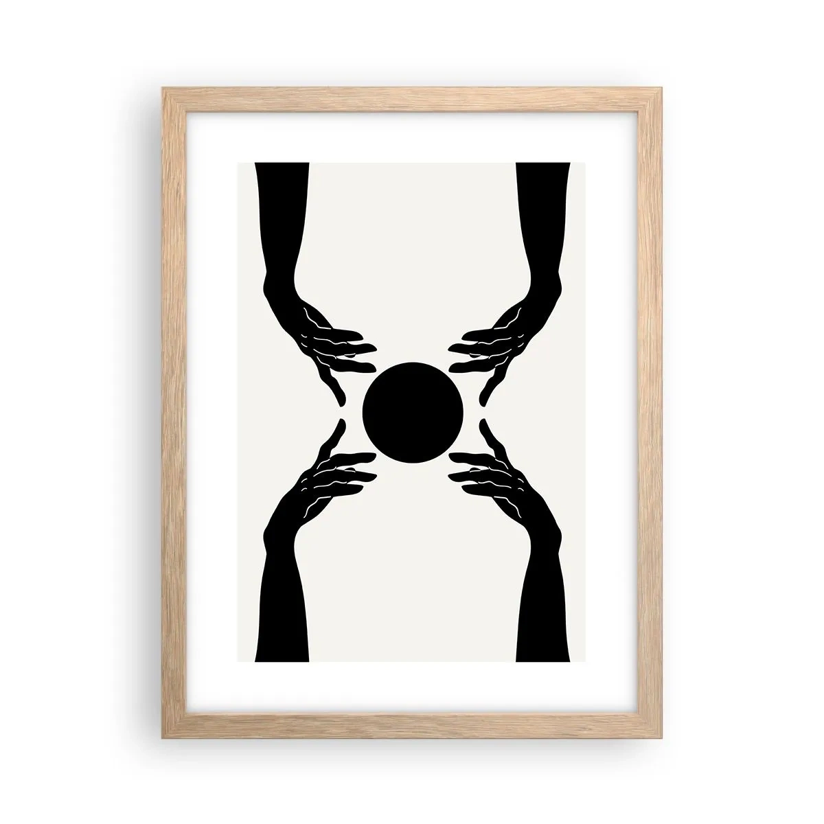 Affisch i ram av ljusek - Ett hemligt tecken - 30x40 cm