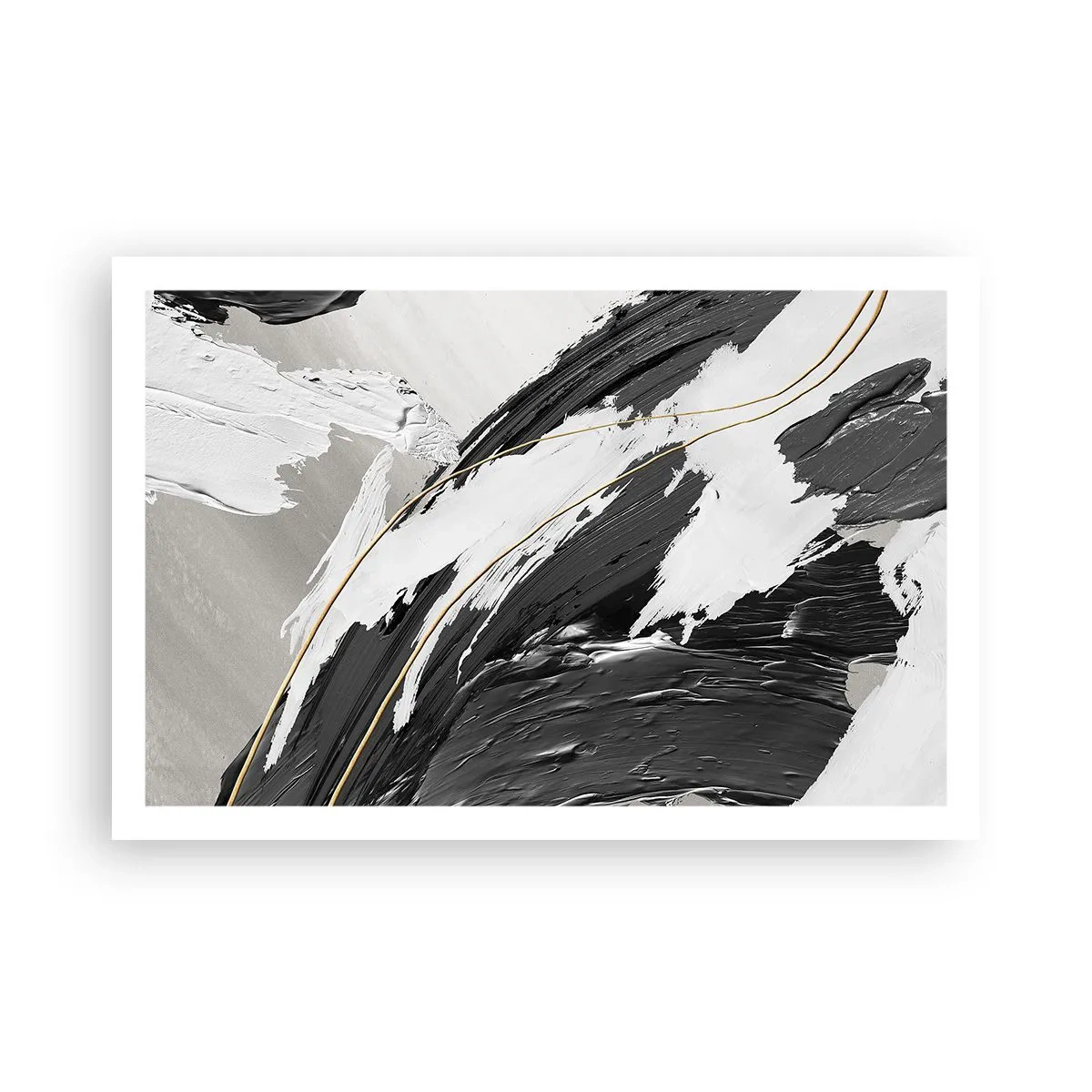 Affisch - Storslagen abstraktion - 91x61 cm