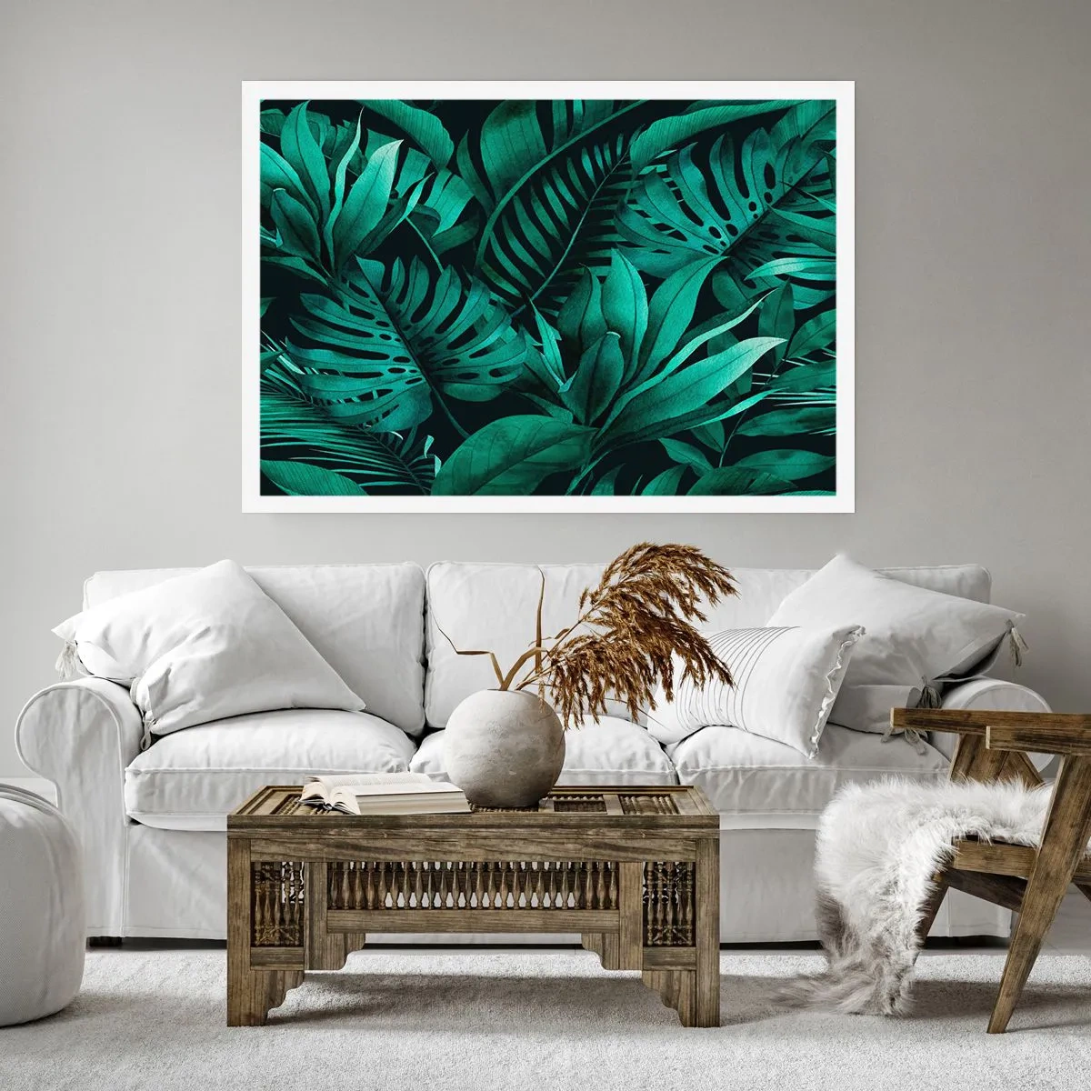 Affisch - Tropiska grönskans djup - 70x50 cm