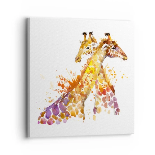 Canvastavla - Bild på duk - Är det vänskap eller kärlek? - 30x30 cm