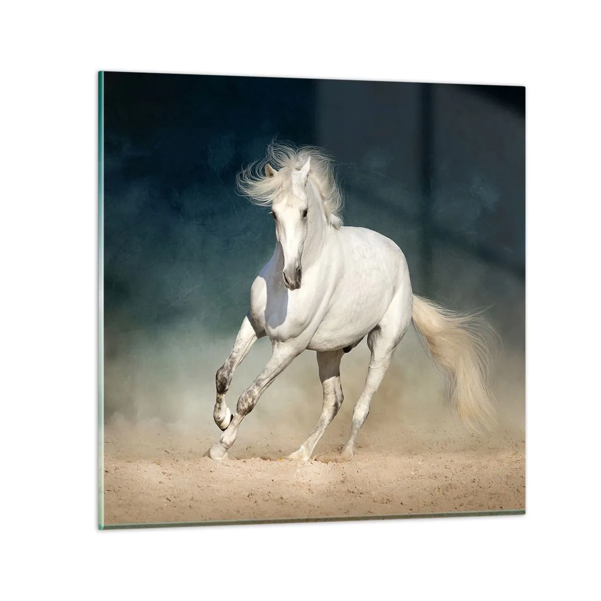 Glastavla - Bild på glas - Frihet i ett rent tillstånd - 40x40 cm