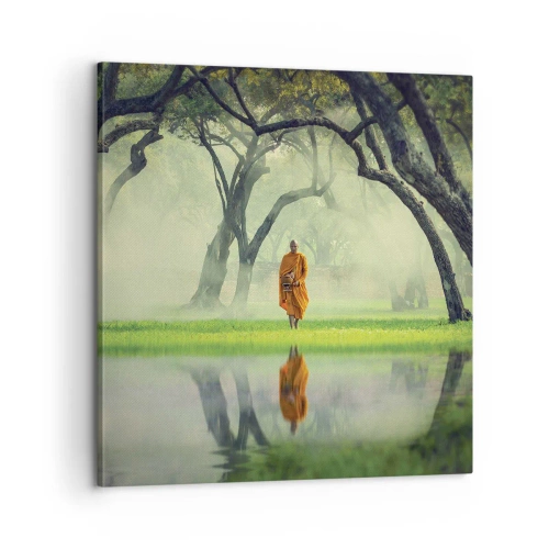 Canvastavla - Bild på duk - På väg till upplysningen - 60x60 cm