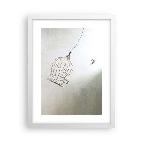 Affisch i vit ram - I sitt esse - 30x40 cm